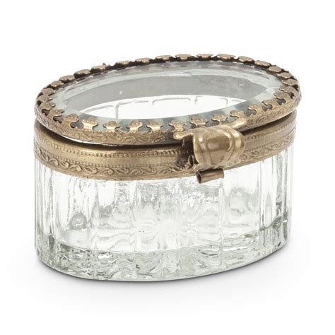 glass and metal trinket box|decorative glass trinket boxes.